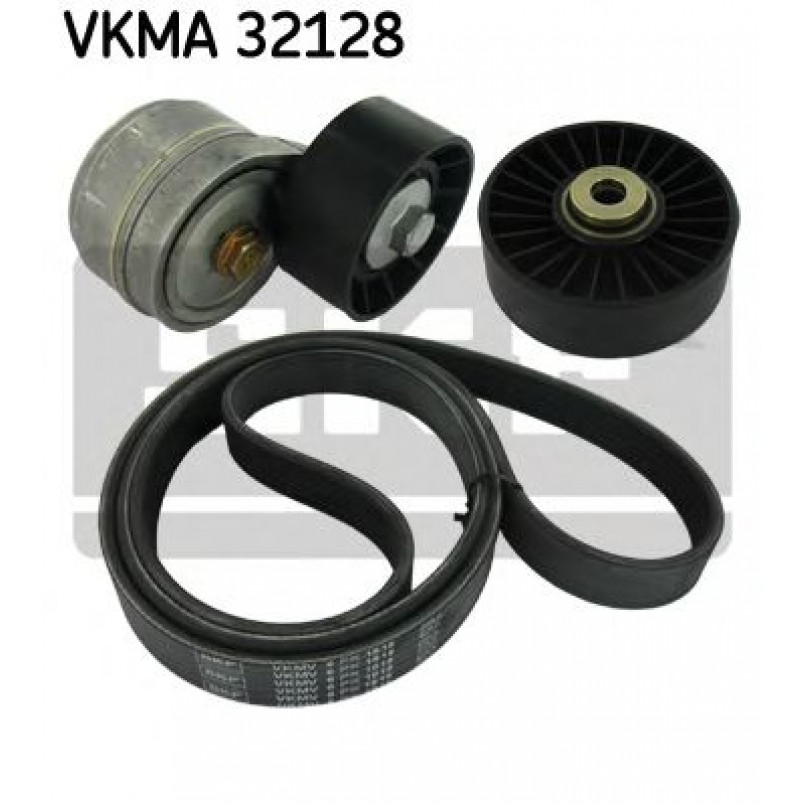 VKMA 32128 SKF Комплект доріжкового ремня (ролик, ремінь)